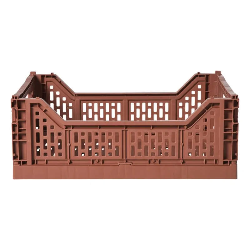 Xenos Kratjes-Vouwkrat groot - bruin - 14.5x40x30 cm