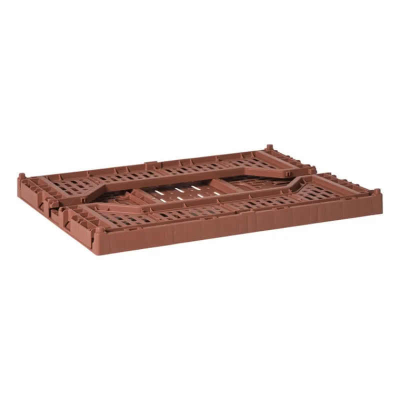 Xenos Kratjes-Vouwkrat groot - bruin - 14.5x40x30 cm