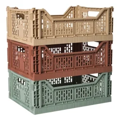 Xenos Kratjes-Vouwkrat groot - groen - 14.5x40x30 cm