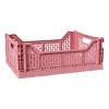 Xenos Kratjes-Vouwkrat groot - roze - 14.5x40x30 cm