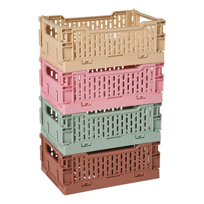 Xenos Kratjes-Vouwkrat klein - beige - 6x15x10 cm