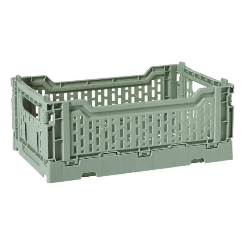Xenos Kratjes-Vouwkrat middel - groen - 10.5x27x17 cm