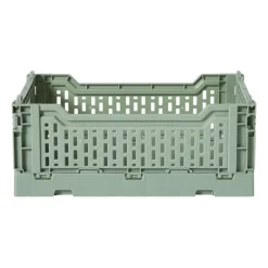 Xenos Kratjes-Vouwkrat middel - groen - 10.5x27x17 cm