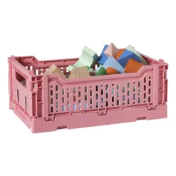 Xenos Kratjes-Vouwkrat middel - roze - 10.5x27x17 cm