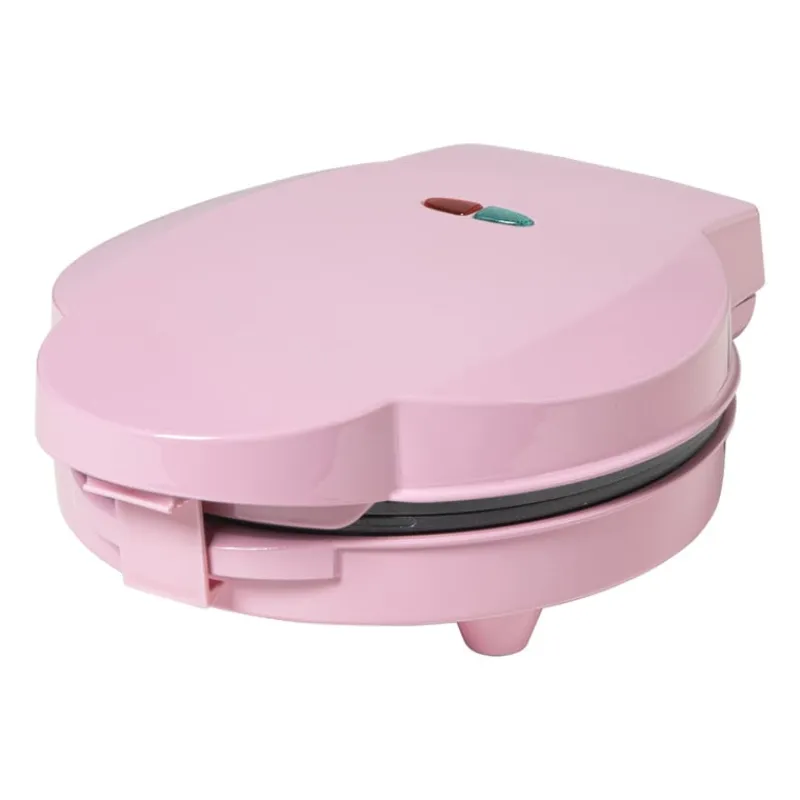 Xenos Kerstcadeaus-Wafelmaker - roze - 1000 watt