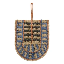 Xenos Wandhangers-Wand deco bogen - blauw - 41.5x25 cm