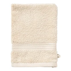 Xenos Badtextiel|Badkamer Accessoires-Washandje - beige - 16x21 cm