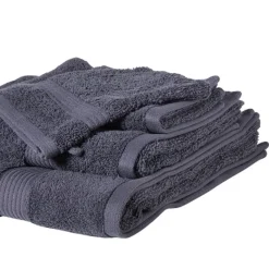 Xenos Badtextiel|Badkamer Accessoires-Washandje - grijs - 16x21 cm