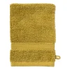 Xenos Badtextiel|Badkamer Accessoires-Washandje - olijfgroen - 16x21 cm