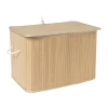 Xenos Wasmanden-Wasmand bamboe 90 liter - naturel - 60x40x40 cm