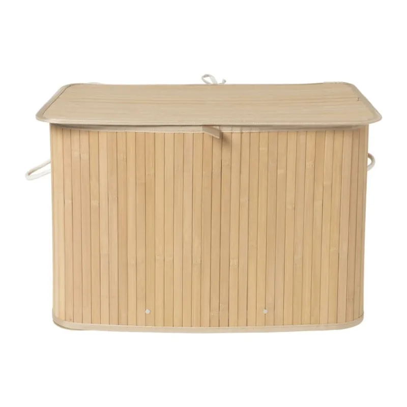 Xenos Wasmanden-Wasmand bamboe 90 liter - naturel - 60x40x40 cm