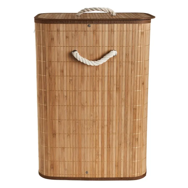 Xenos Wasmanden-Wasmand bamboe - naturel - 72 liter