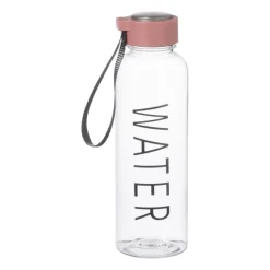 Xenos Drinkflessen-Waterfles - roze - 500 ml