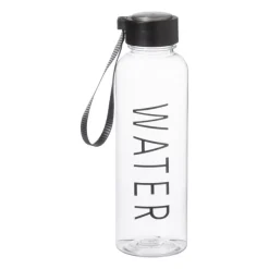 Xenos Drinkflessen-Waterfles - zwart - 500 ml