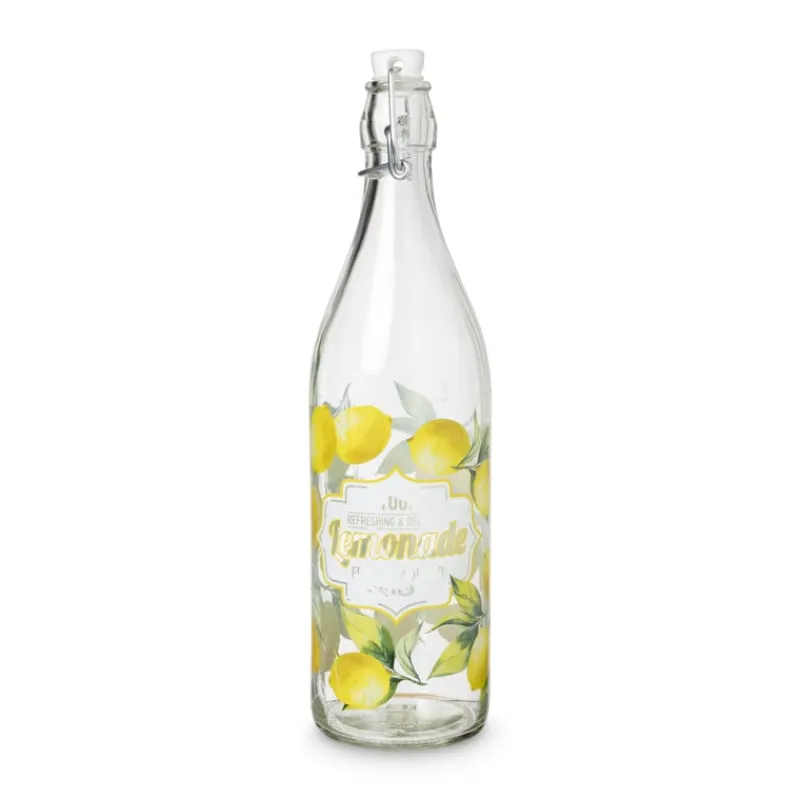 Xenos Beugelflessen-Waterfles lemons - 1 liter