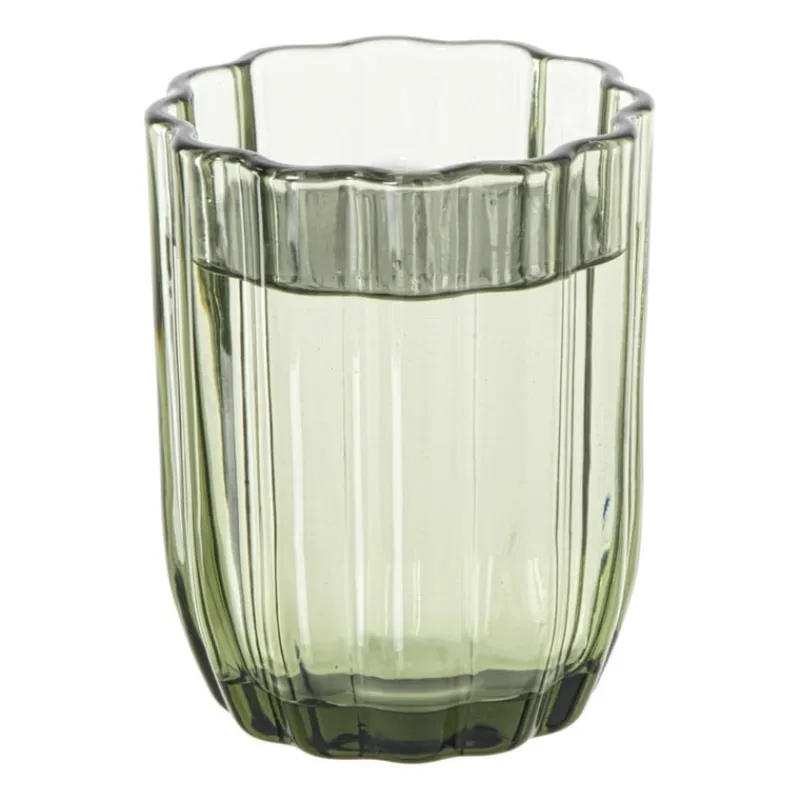 Xenos Waterglazen-Waterglas clover - groen - 290 ml