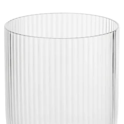 Xenos Waterglazen-Waterglas ribbel - glas - 300 ml