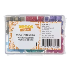 Xenos Knutselspullen-Wax tabletjes - 6 kleuren