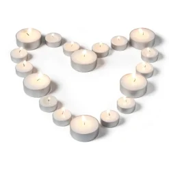 Xenos Waxinelichtjes-Waxinelichten - 6 branduren - set van 50