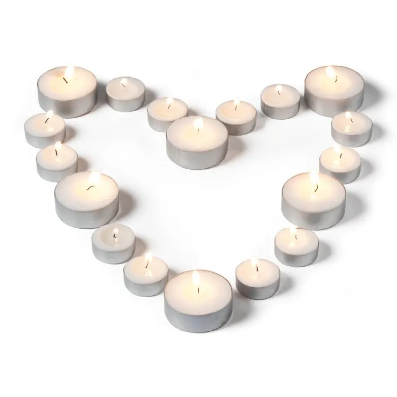 Xenos Waxinelichtjes-Waxinelichten - 6 branduren - set van 50