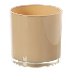 Xenos Waxinelichthouders-Waxinelichthouder - beige - ø10x10 cm
