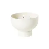 Xenos Waxinelichthouders-Waxinelichthouder met standaard - wit - ø8x6 cm