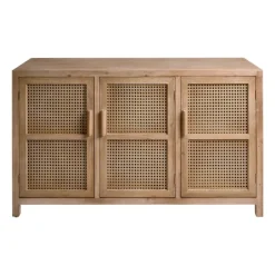 Xenos Tv Meubels|Kast Met Deuren-Webbing dressoir Bandung - naturel - 72x120x40 cm
