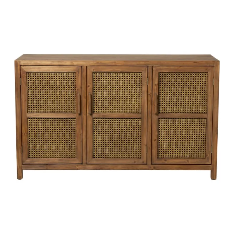 Xenos Tv Meubels|Kast Met Deuren-Webbing dressoir Bandung - bruin - 72x120x40 cm