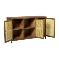 Xenos Tv Meubels|Kast Met Deuren-Webbing dressoir Bandung - bruin - 72x120x40 cm