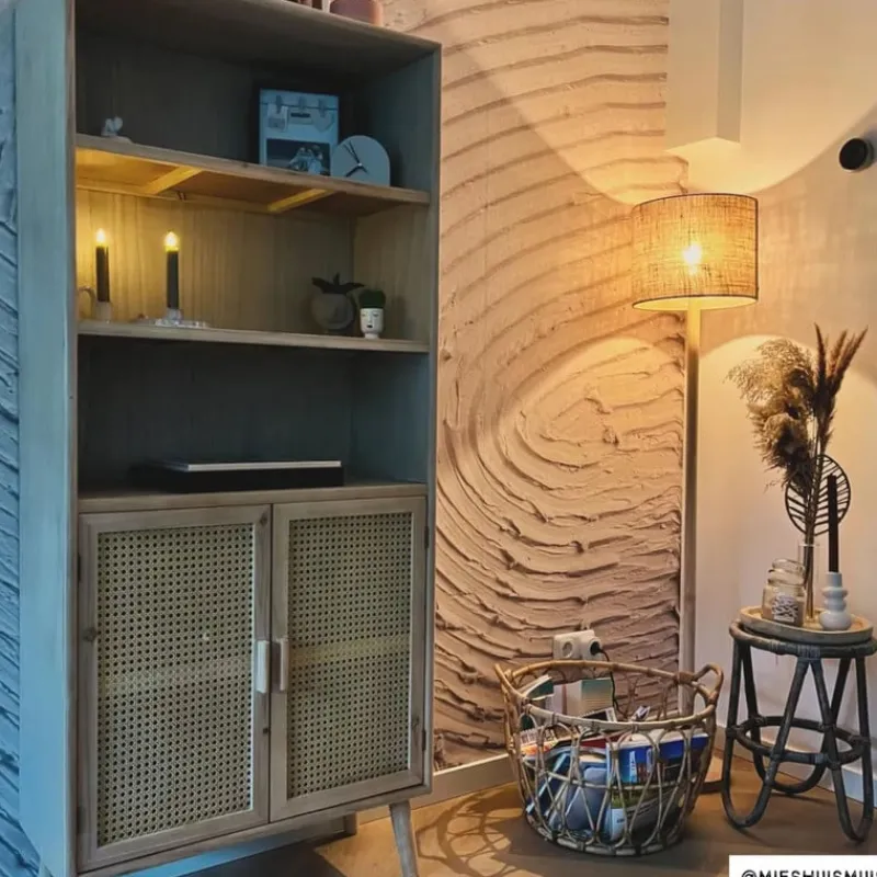 Xenos Boekenkasten-Webbing Java boekenkast - 170x73x33 cm