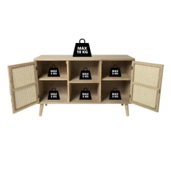 Xenos Dressoir-Webbing Java dressoir - 75x120x39.5 cm