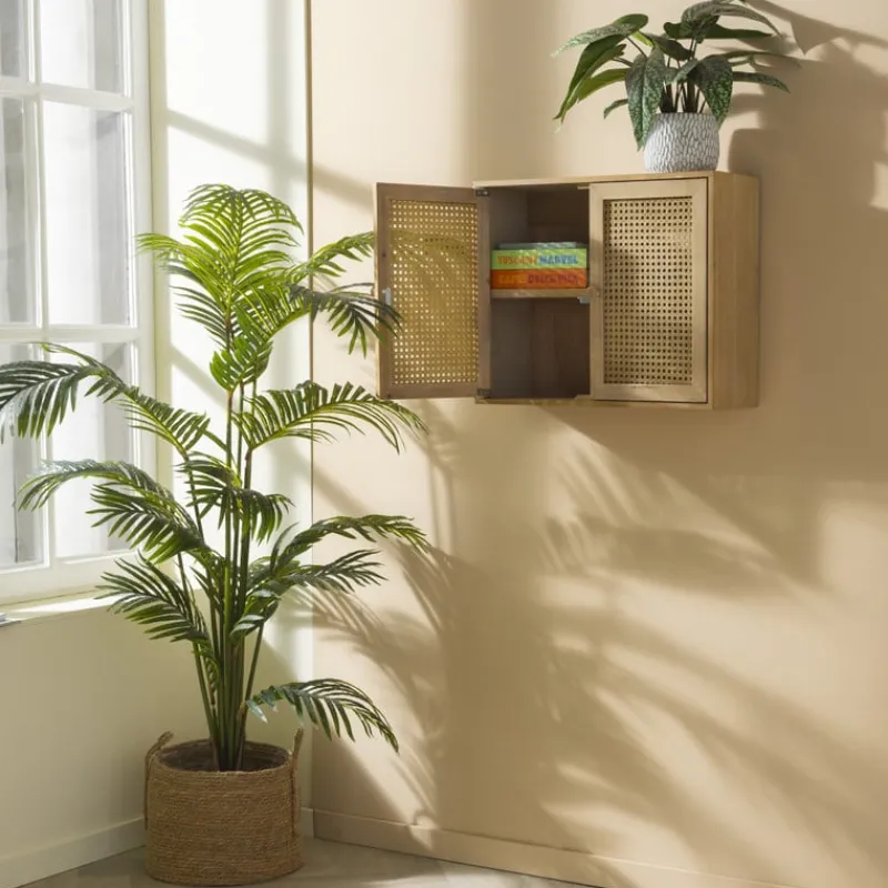 Xenos Wandkasten|Wandkasten-Webbing wandkast Bandung - naturel - 48.5x60x22 cm