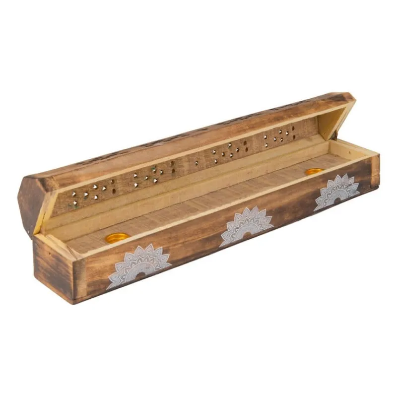 Xenos Wierook-Wierookdoos/brander mandala - hout