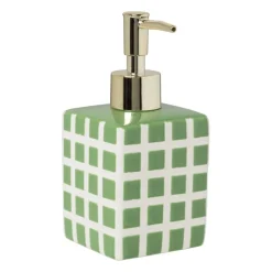 Xenos Zeeppompjes|Kerstcadeaus-Zeeppompje blokjes - groen/wit - 15.8x7x7 cm