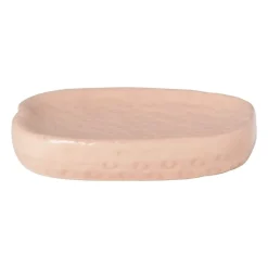 Xenos Zeepbakjes-Zeepschaaltje aardbei - roze/groen - 2x11.5x9.8 cm