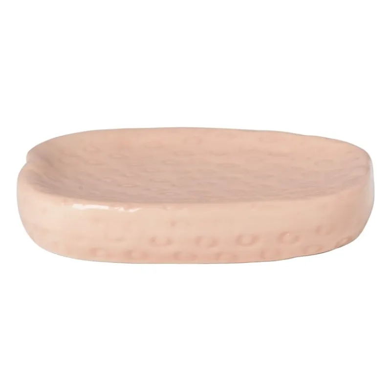 Xenos Zeepbakjes-Zeepschaaltje aardbei - roze/groen - 2x11.5x9.8 cm