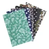 Xenos Knutselspullen-Zelfklevende stof prints - multikleur - set van 6