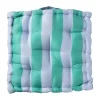Xenos Kussens-Zitkussen groen/blauw - 40x40x8 cm