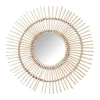 Xenos Wandspiegels-Zonnespiegel met rotan rand - ø55 cm