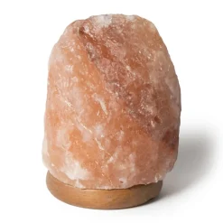Xenos Tafellampen-Zoutsteen lamp - 18 cm
