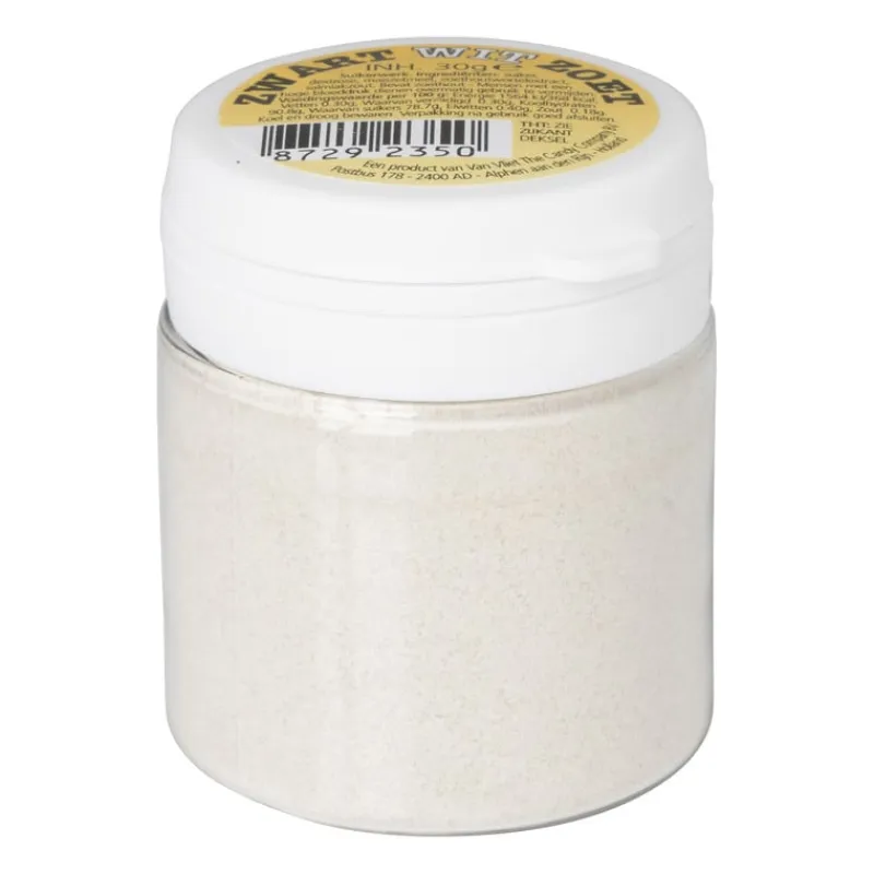 Xenos Snoep-Zwart wit poeder - drop - 30 gram